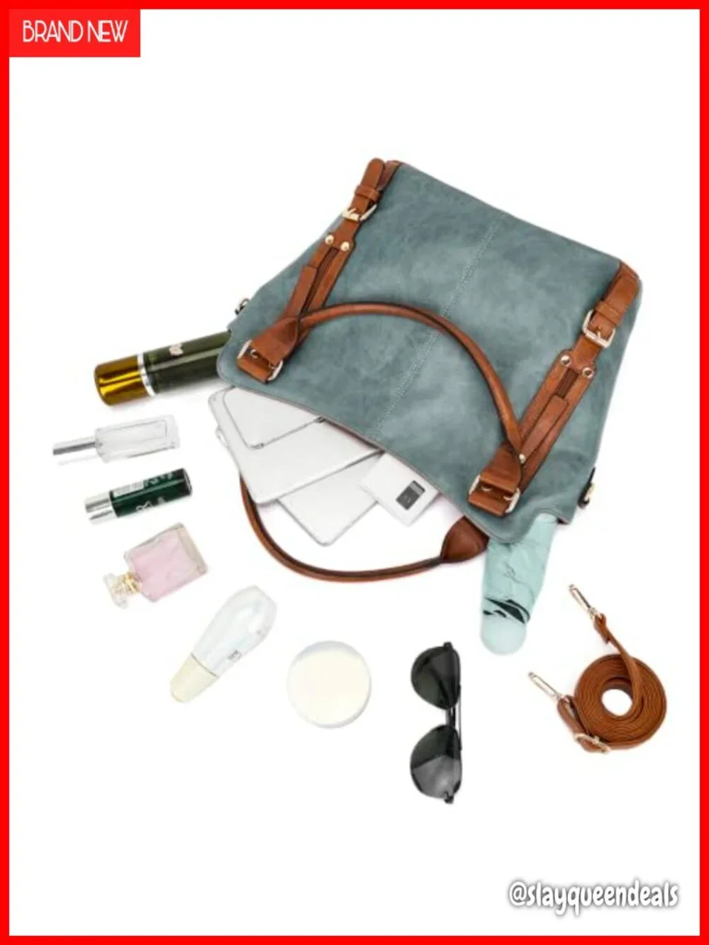 Large Hobo Handbag Crossbody Wallet Set Vegan Leather 2PCS